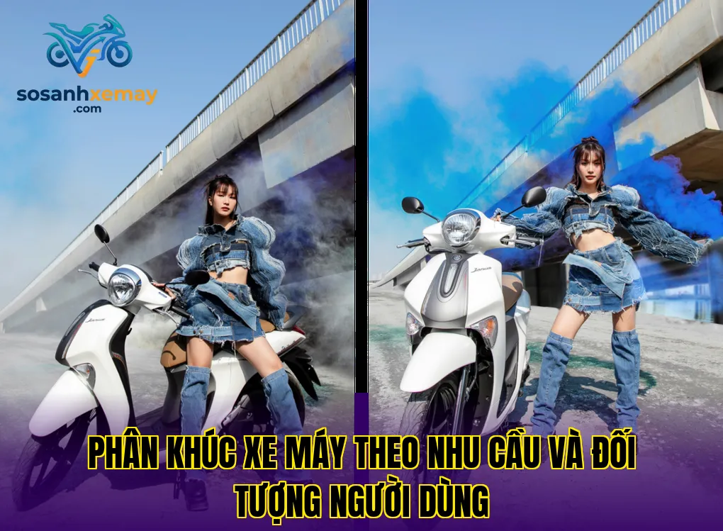 Phân khúc xe máy theo nhu cầu và đối tượng người dùng