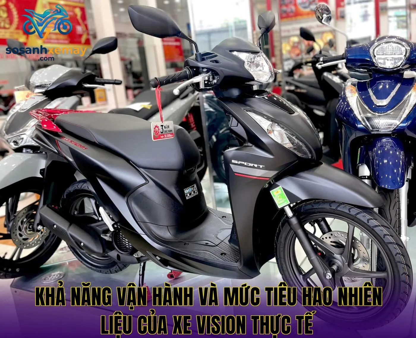 Khả năng vận hành và mức tiêu hao nhiên liệu của xe Vision thực tế