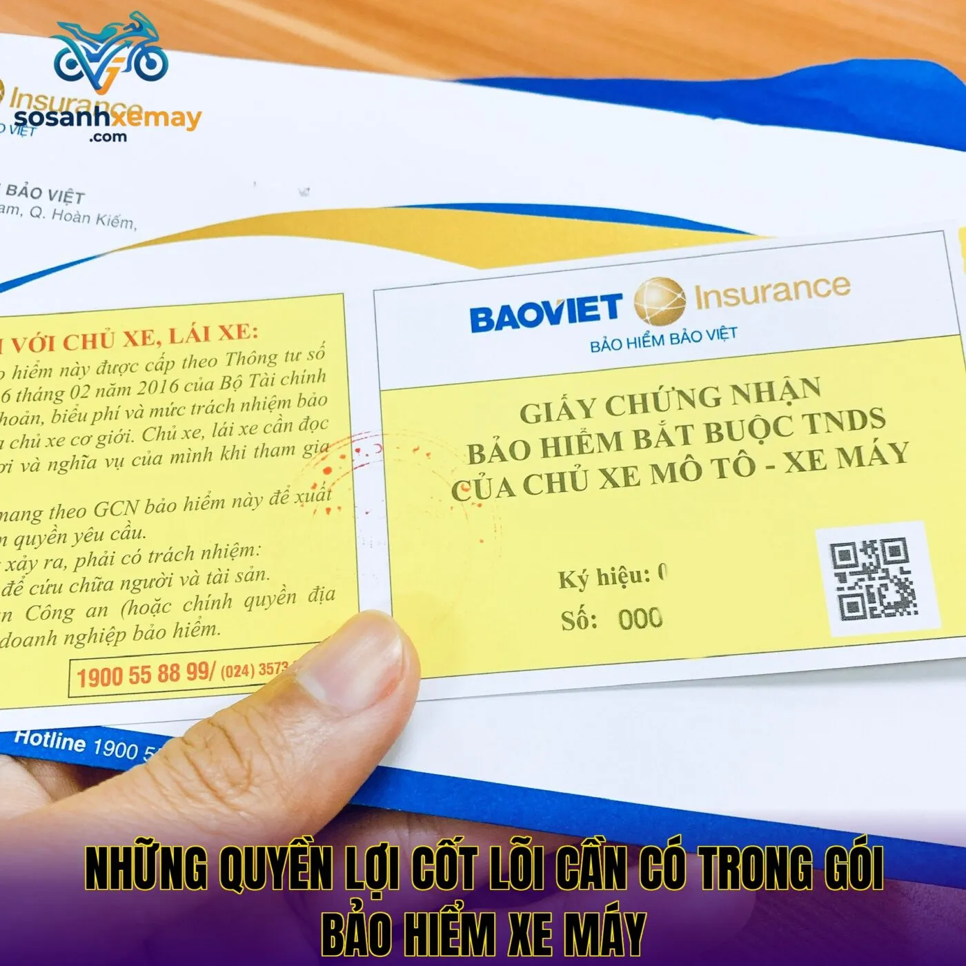 Những quyền lợi cốt lõi cần có trong gói bảo hiểm xe máy