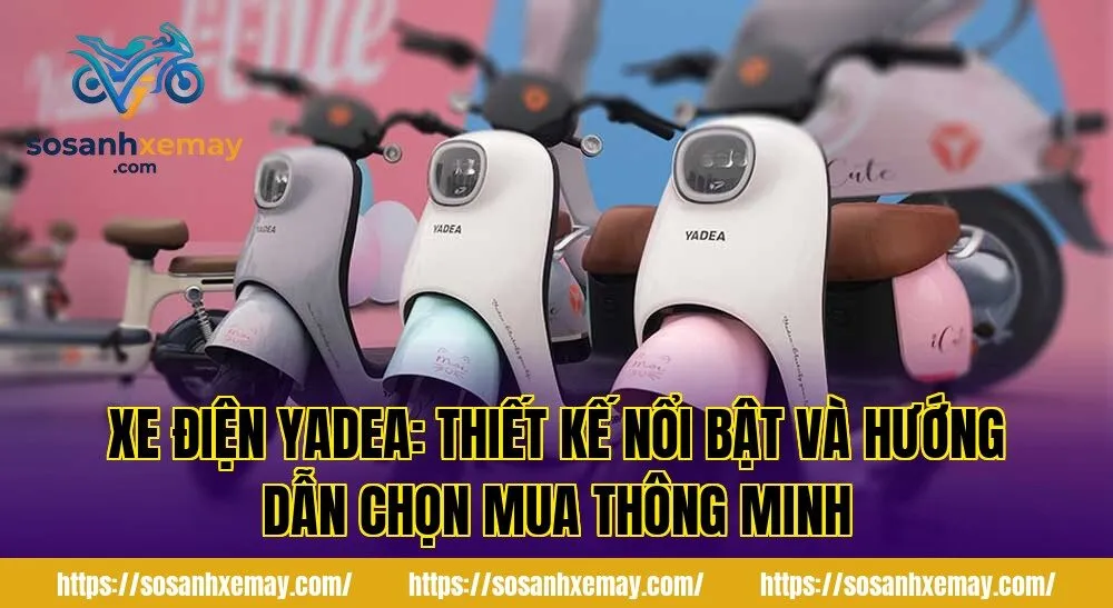 Xe điện Yadea: Thiết kế nổi bật và hướng dẫn chọn mua thông minh
