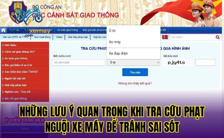 Những lưu ý quan trọng khi tra cứu phạt nguội xe máy để tránh sai sót