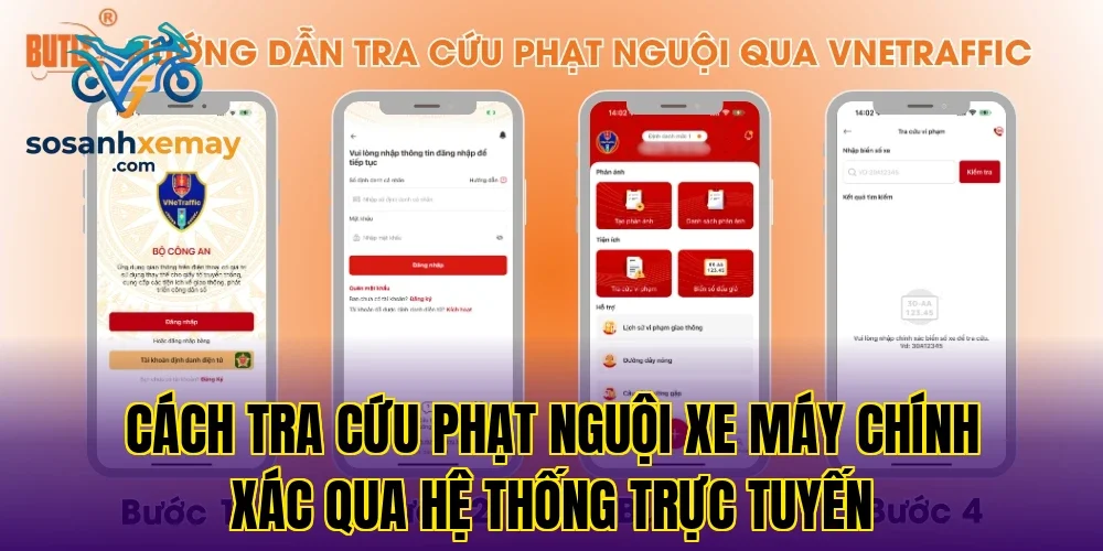 Cách tra cứu phạt nguội xe máy chính xác qua hệ thống trực tuyến