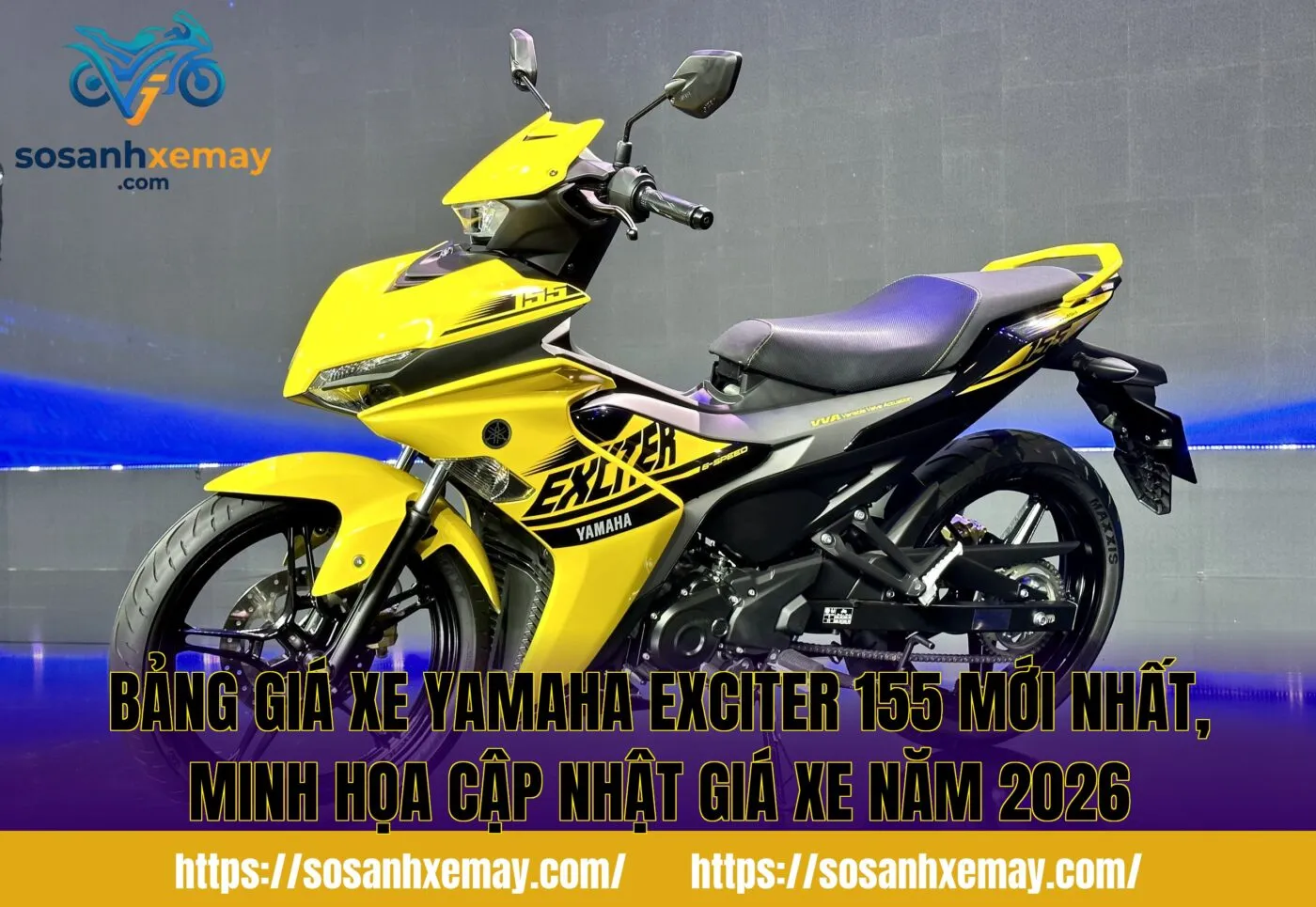 Bảng giá xe Yamaha Exciter 155 mới nhất, minh họa cập nhật giá xe năm 2026
